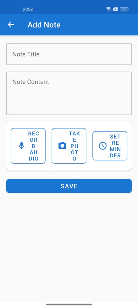 Add note with audio, photo, and reminder